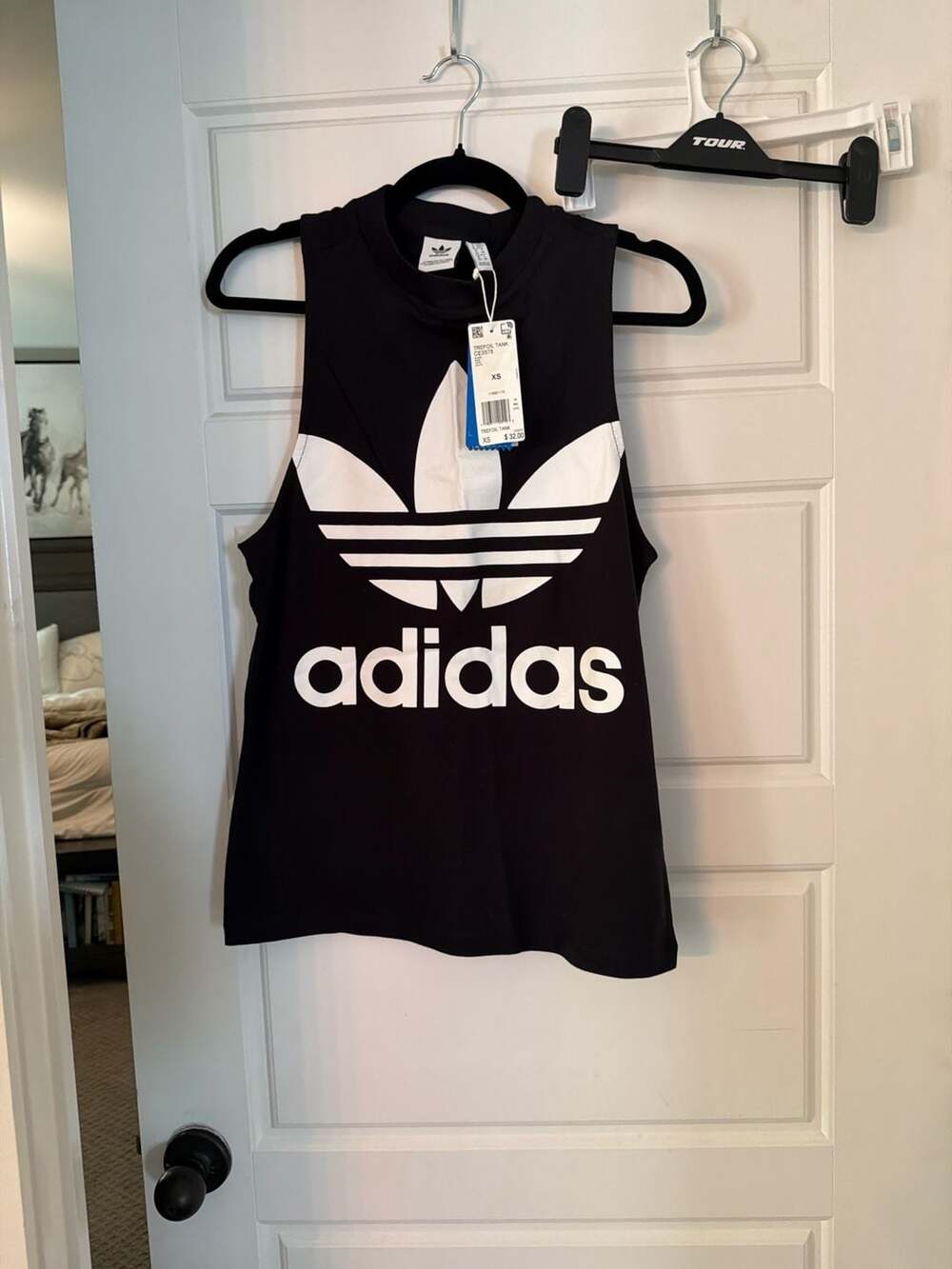 Adidas Originals Trefoil Tank Top Black Size XS CE5578